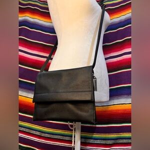 GIANI BERNINI Black Leather Crossbody Bag